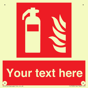 Custom Fire extinguisher Sign